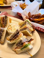 Cheeseburger Club Sandwich